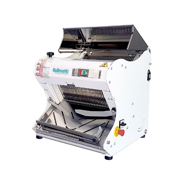 Bench type bread slicers